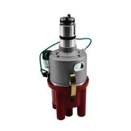 RABROPAR - Distribuidor de encendido con rotor de tapa compatible con motores Volkswagen VW Beetle Campmobile Fastback Rabbit Scirocco de 1.5L y 1.6L, compatible con Transporter 1.2L 1.5L 1.6L