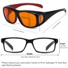 Eyekepper 100% Blue Light Reduction,Huge Fitover Anti-Blue Blocking Computer Eyeglasses