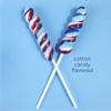 Sweetzo Red, White and Blue Twist Candy Lollipops, Bulk Individually