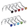 20pcs Nose Studs Nose Rings Studs for Women Surgical Hypoallergenic