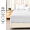 AL NOOR HOME Premium White Fitted Sheet - 100% Pure