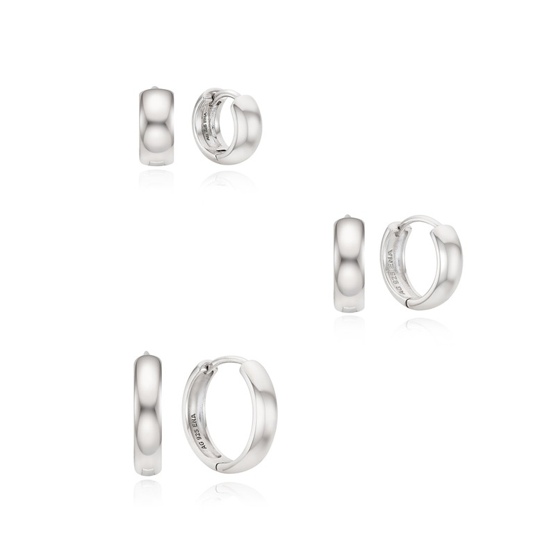 OST Basic One Touch 925 Silver Earrings 111419 mm (Choose