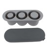 Hollow Cylinder Ice Cube Tray Quick Release Silicone High Low