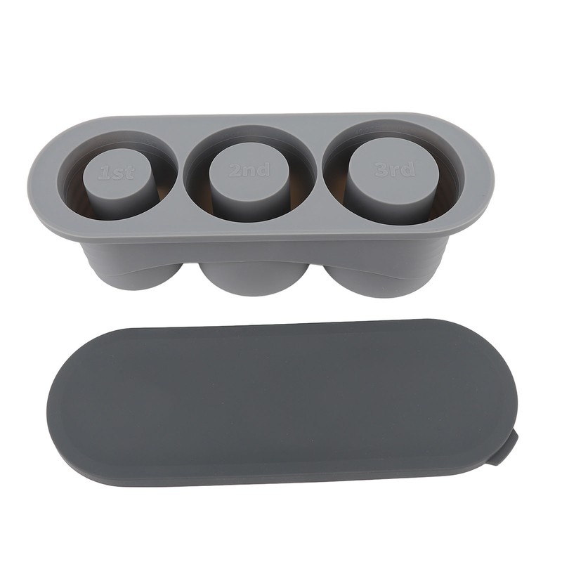 Hollow Cylinder Ice Cube Tray Quick Release Silicone High Low