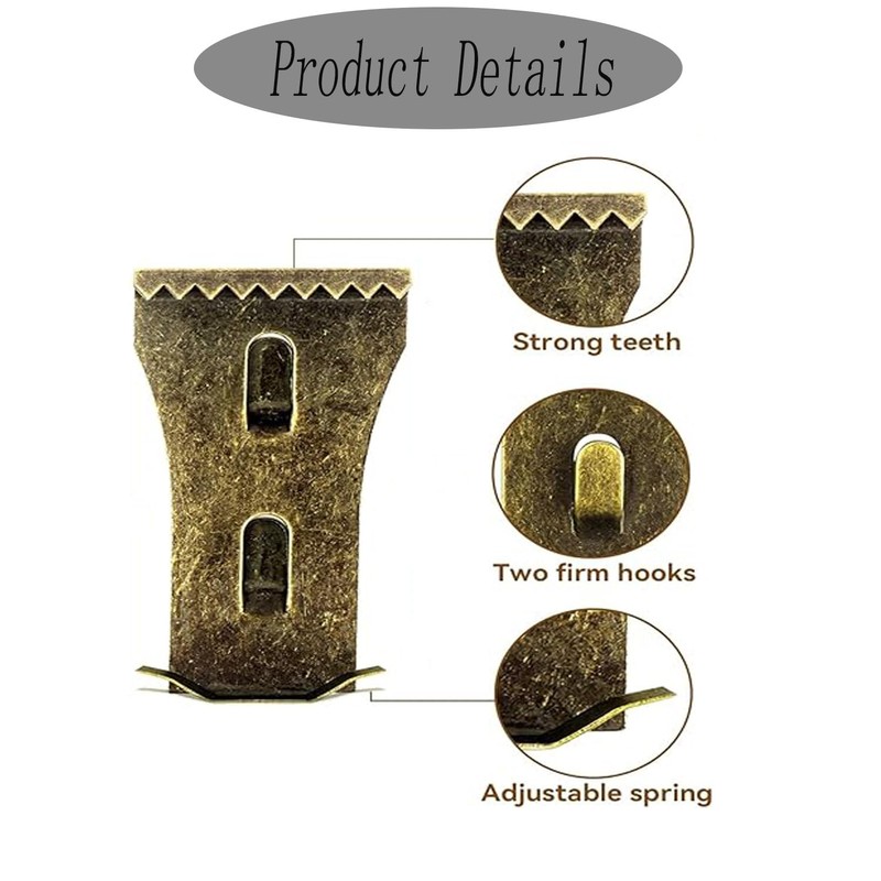 Hysgscwd 10 Brick Hook Clips, Stainless Steel Brick Clips for