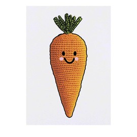 'Happy Carrot' Temporary Tattoo - Water Resistant, Skin-Safe, Non-Toxic Transfer (TO00084121)