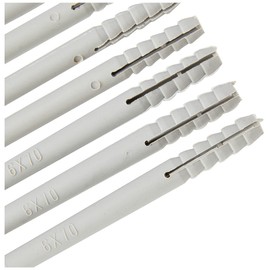 Merriway BH05917 (20 Pcs) Hammer Type Solid Wall Fixing with Nylon Plug, M6 x 70mm (1/4 inch x 2.3/4 inch) - Pack of 20 Pieces