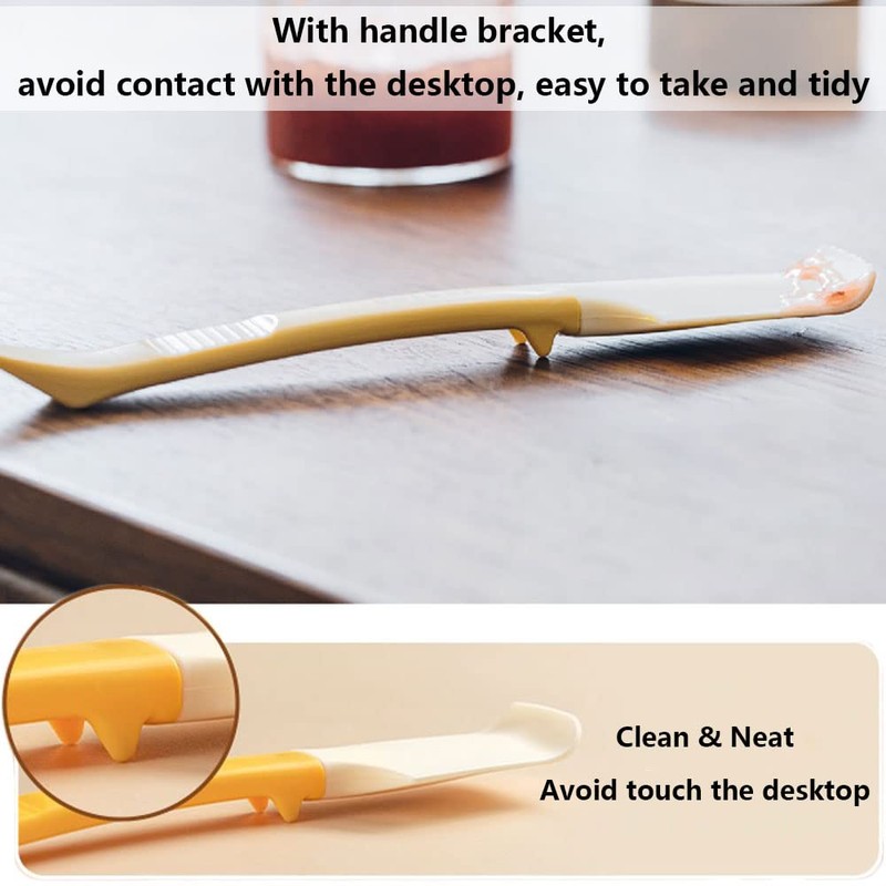Silicone Jam Spreader Spatula with Can Opener End, Multi Purpose