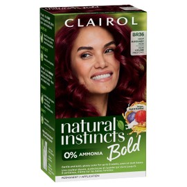 Natural Instincts Bold Permanent Hair Dye, BR36 Deep Burgundy Acai Hair Color, Pack of 1