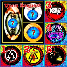 LINKIN PARK  CASTLE OF GLASS  SET OF THREE  KEYCHAIN BRACELET PIN