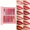 Labial Mate 12 piezas, Brillo de Labios Indelebles de Larga