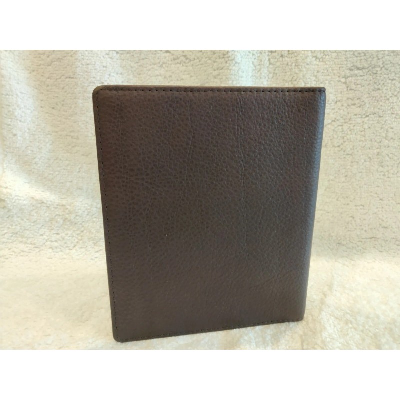 Osgoode Marley 1244 Espresso Cashmere Leather RFID Passport Wallet