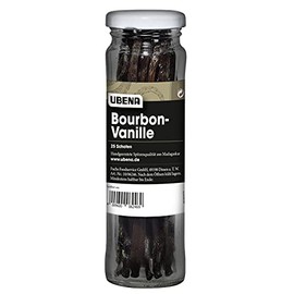 Ubena Madagascar Bourbon Vanilla Beans 15 cm in Glass Pack of 25