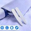 XPEX Pack of 80 Plastic Collar Stays, Shirt Collar Inserts,