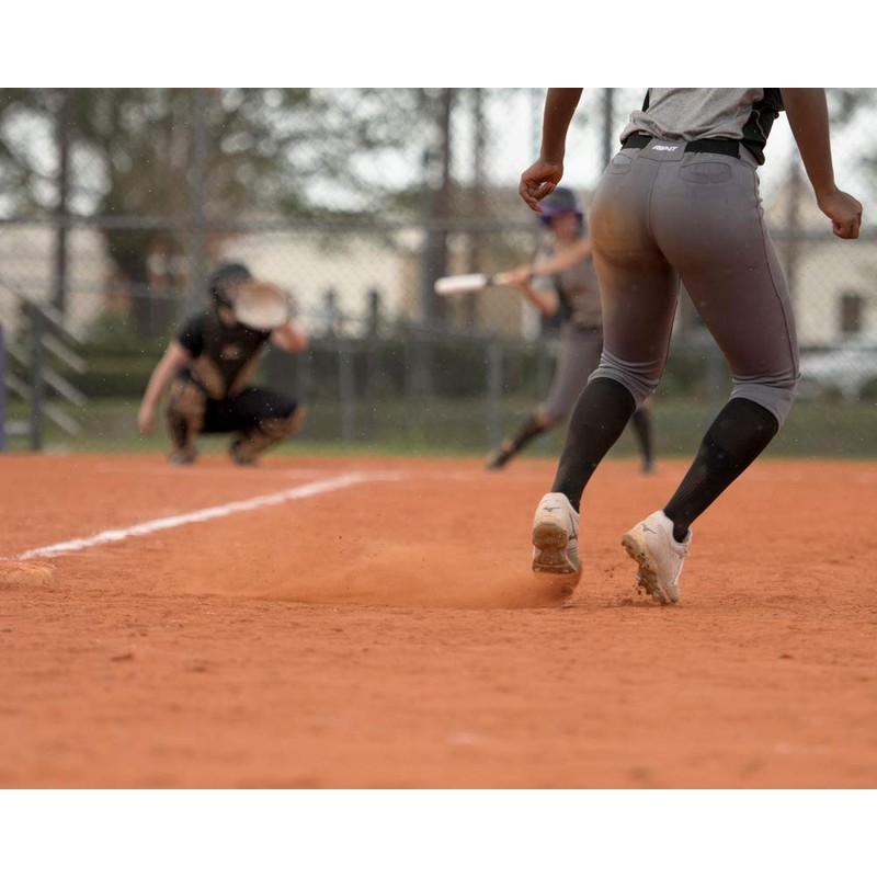 RIP-IT Classic Softball Over The Knee Sock (White, Medium/Large)