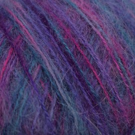 JubileeYarn Mohair Elixir Yarn - Baby Wool Blend - 50g/Skein - Purple Haze - 2 Skeins