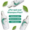 Shampoo Piso Anti Caída, Crecimiento Cabello, 100% Natural