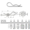 10Pcs Stainless Steel R-Clip Split Pin - Secure Shaft Retaining
