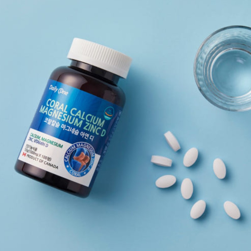 Daily One Coral Calcium Magnesium Calmadi Nutrition 100 Tablets /