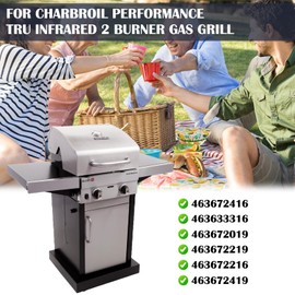 Hiorucet Grill Grates Replacement Parts for Charbroil Tru Infrared 2 Burner 463672416, 463633316, 463672019, 463672219, 463672216, 463672419, 17'' Emitter Plates for Char-Broil Performance 2 Burner.