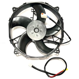 SPAL 30101512 11" Puller Radiator Condenser Fan 12 VOLT High Performance Curved Blade 1233 cfm VA26-AP50/C-44A & Spal FRPT Harness