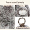 Fluffy Bunny Keychain - Ultra Soft Plush Rabbit Charm