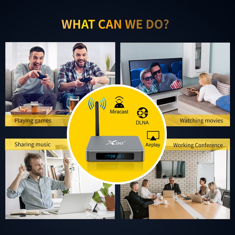 X96 X9 Android 9.0 Smart TV Box Amlogic S922X 4GB