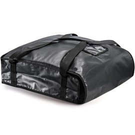 DEAYOU Pizza Bag, Pizza and Food Delivery Bag, Professional Thermal Pizza Warmer Bag, Hot Pizza Carriers for Transport, Catering, Moisture Free, Heavy Duty, 20" x 20" x 5", Black