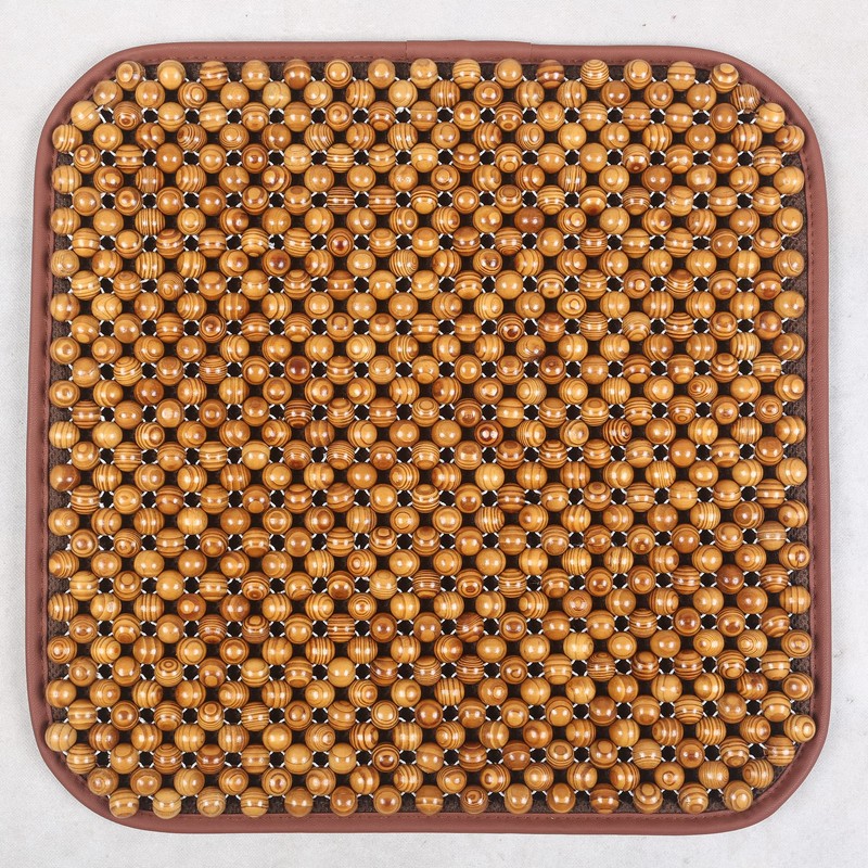 KENNISI Wood Beaded office Seat Cushion, Bead Seat Cushion for