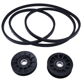 Czomoizc 756-05024 V Idler Pulley 756-05032 Flat Idler Pulley 754-05027 Drive Belt Compatible with Cub Cadet MTD GT50 GT54 LT42 GT XT1 XT2 ZT1 ZT2