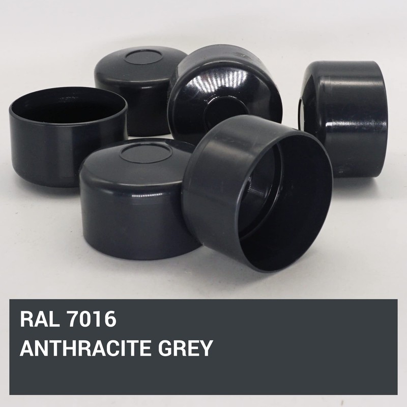 SKIR'CO Pack of 4 Fence Post Caps Round 51 mm