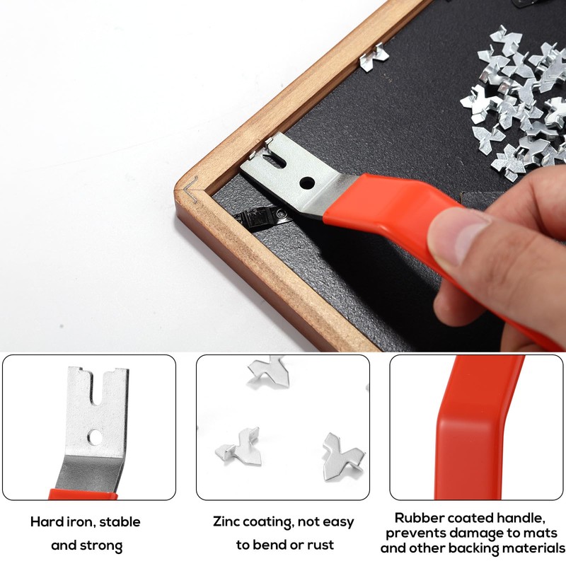 Glazier Setting Tool, Glazier Tools Kit with 120pcs Push Points