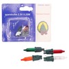 Christmas Concepts® Pack of 3 Multi-Colour Push in Spare Bulbs