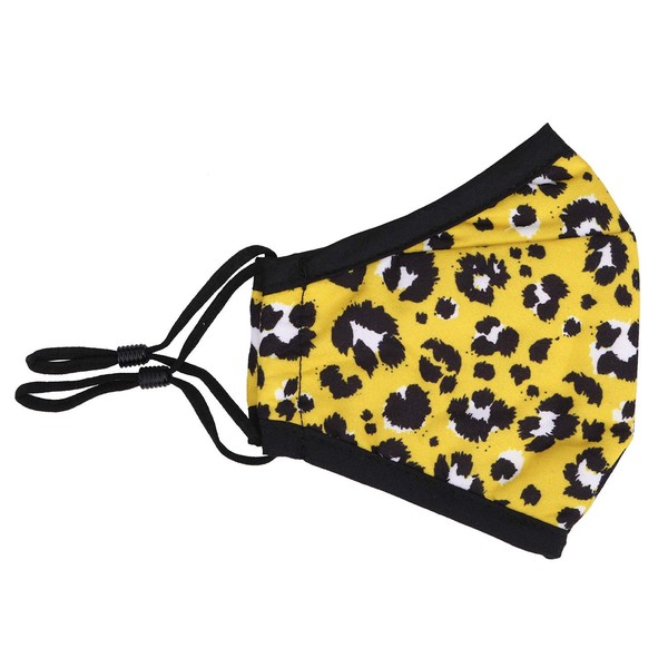 Reusable washable 3 layers cotton cloth - light yellow -