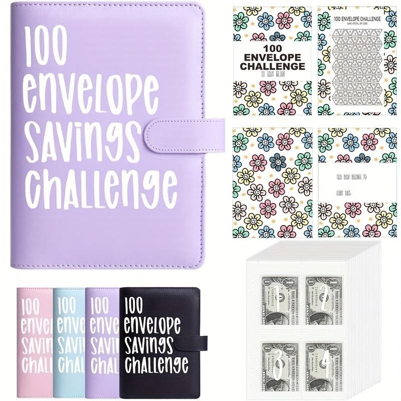 100 Envelope Saving Challenged Binder, Budget Binder, Money Saving Challenge