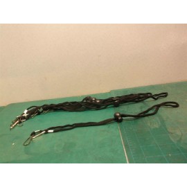 6 pack black mask lanyards