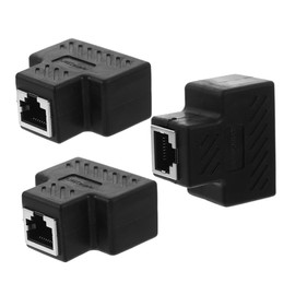 SHOWERORO 3pcs Female to Female Ethernet Splitter Adapter Network Coupler for Seamless High Speed Connection Homes Offices and Schools Durable and Reliable Design