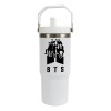 Termo Alto Acero Inoxidable Integrantes Bts Kpop 900 Ml Logo