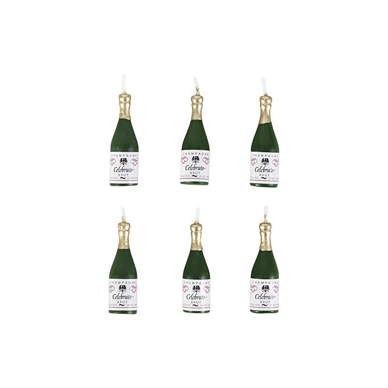 Wilton Champagne Bottle Candles For Cake Decorations, Birthday Candles With