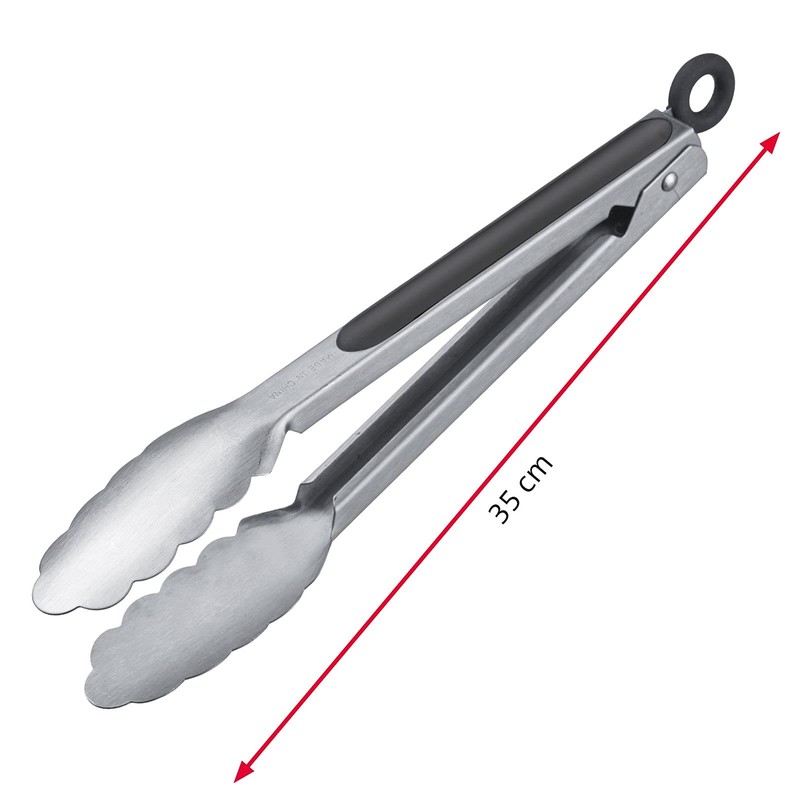 Westmark Barbecue tongs and serving tongs, with stainless steel beaker