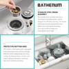 Bathenum 30-inch Undermount Single Bowel Kitchen Sink, Handmade 16 Gauge