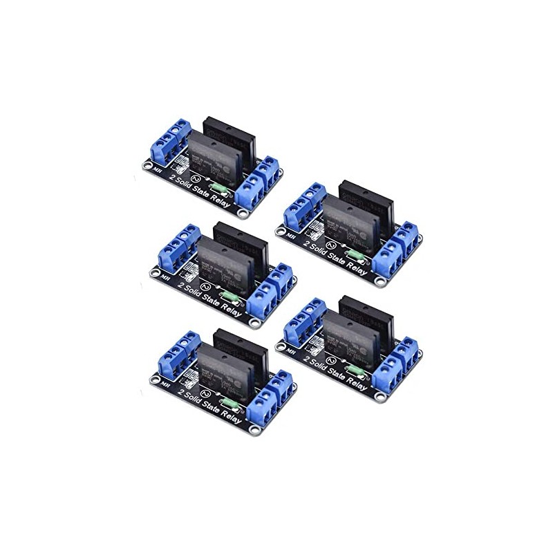 5pcs 5V 12V 24V Dual Channel Solid State Relay 2