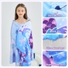 WERNNSAI Beach Towel for Girls, Mermaid Kids Microfibre Bath Towel