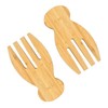 Wooden Salad Servers,Salad Hands,Wood Salad Tongs for Serving, Great for
