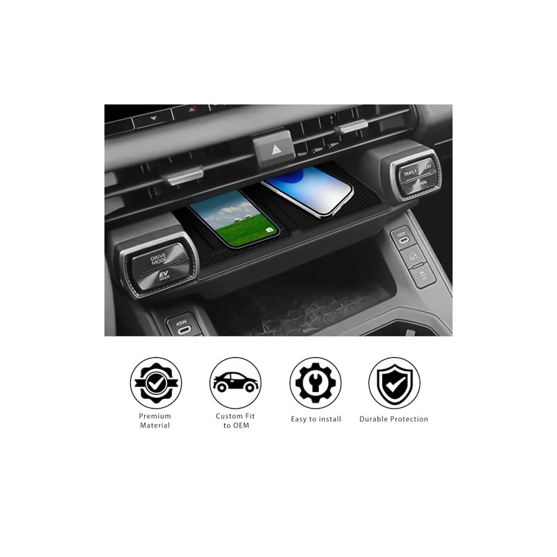 Wireless Charging Protective Mat for Toyota RAV4 2026, Silicone Anti-Slip