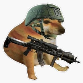 Task Force Doge Window Bumper Sticker Decal 5"