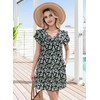 KHPAERMEI Black Dresses for Women Casual Summer Dresses Floral Print