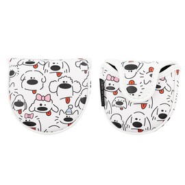 Putter Cover Headcover for Odyssey 2 Ball Mallet Magnet Fits Scotty Cameron Odyssey Pin Pelowan Dog (Mallet)