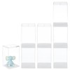 FINGERINSPIRE 8Pcs Figures Display Case 6.4x5.5x10.2cm Stackable Plastic Display Box