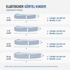 Ladeheid Children's Belt Without Buckle Elastic Children's Belt for Boys